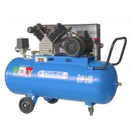 Compressore a cinghia bicilindrico 100 litri 3 hp 8 bar MOD. P 100 CmH