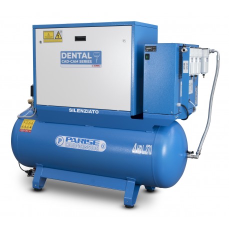 Title: SILENT oil-free dry air compressor 2 HP 8 bar with dryer MOD. P 30 OF2P-RES Title: SILENT oil-free dry air compressor 2 HP 8 bar with dryer MOD. P 30 OF2P-RES