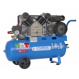 Compressore portatile a cinghia bicilindrico 25 litri 2 hp 8 bar MOD. P 25 SCmX